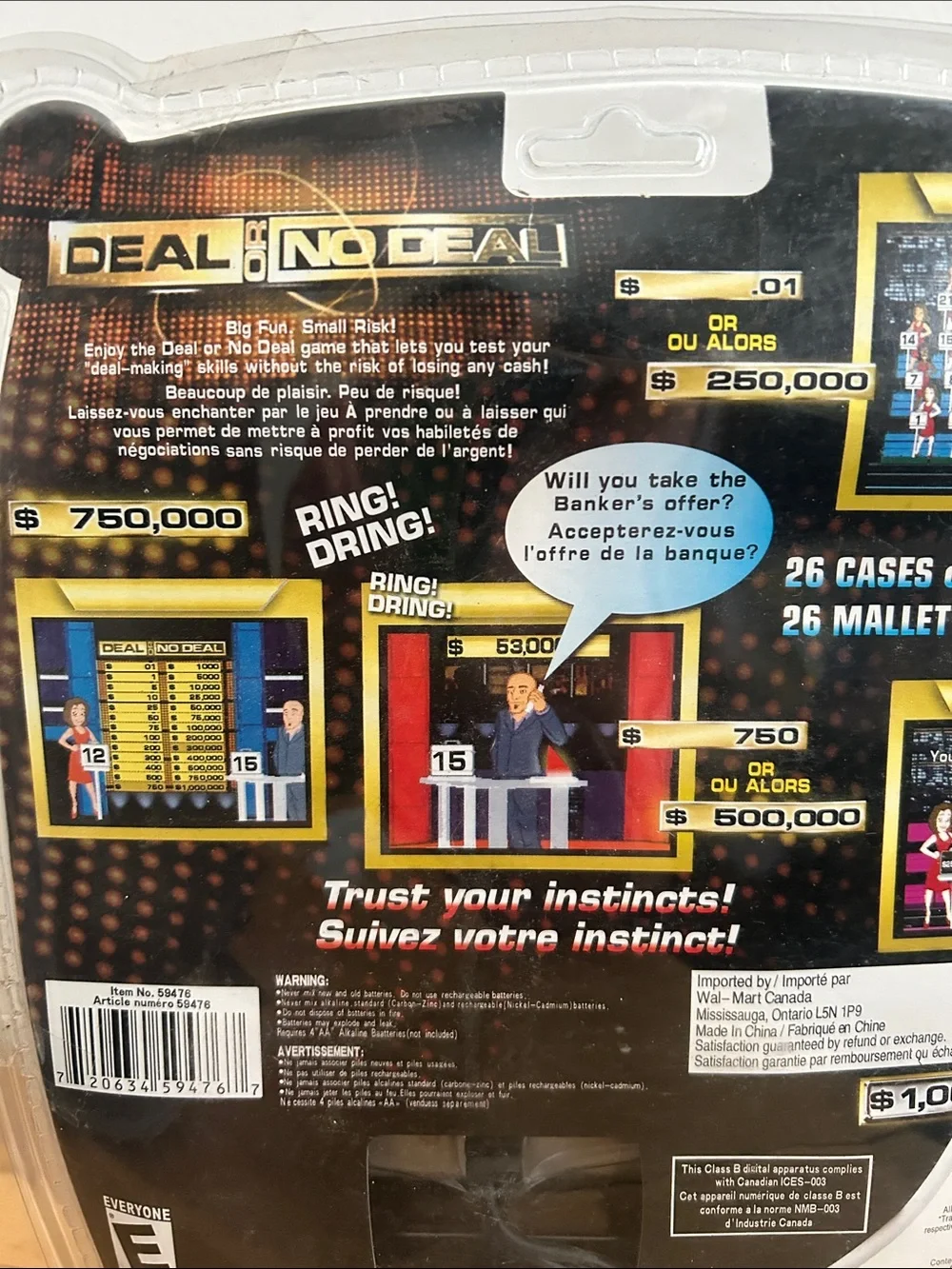 Deal or No Deal Plug & Play TV Game Console - Black & Gold